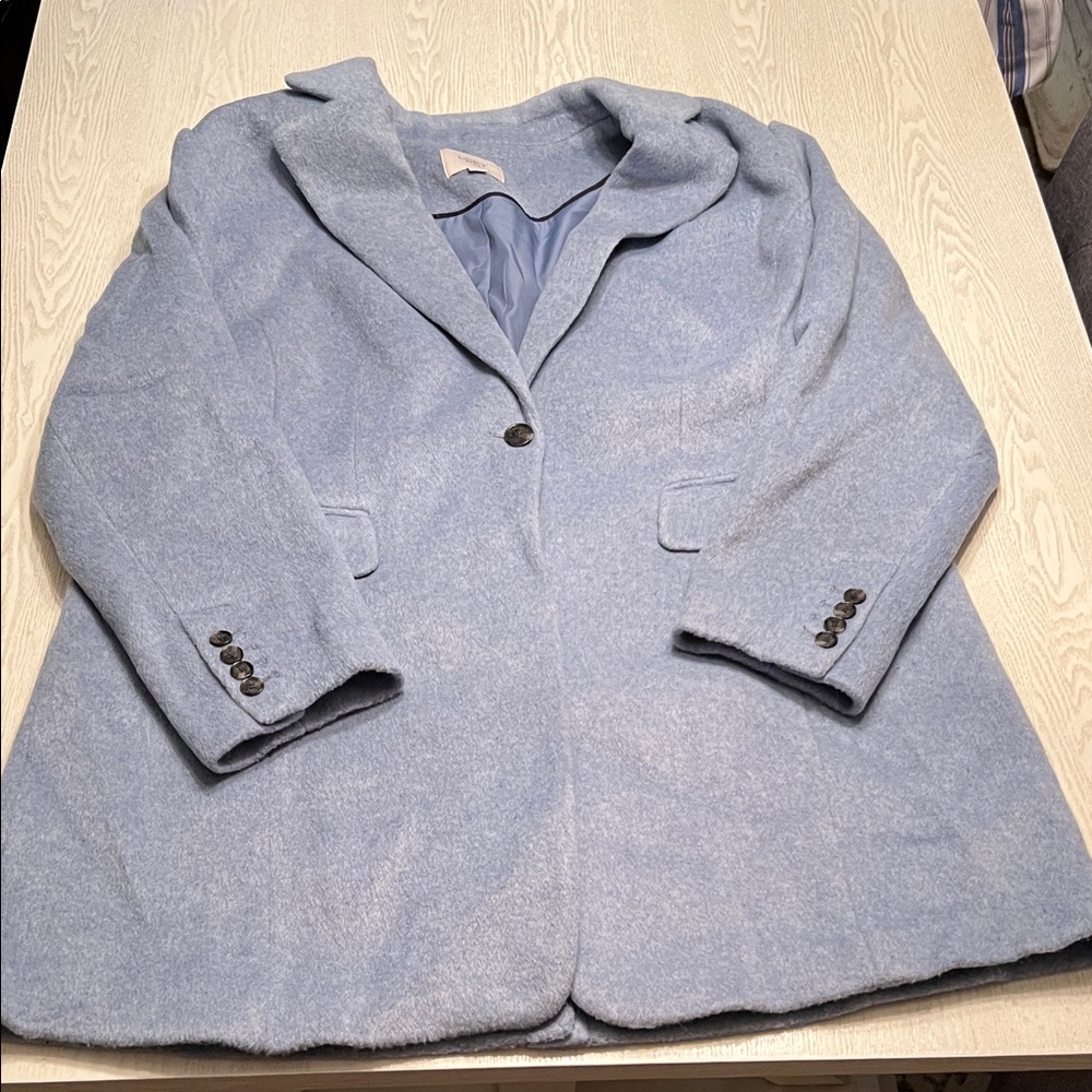 LOFT PlusLight Blue Blazer Coat